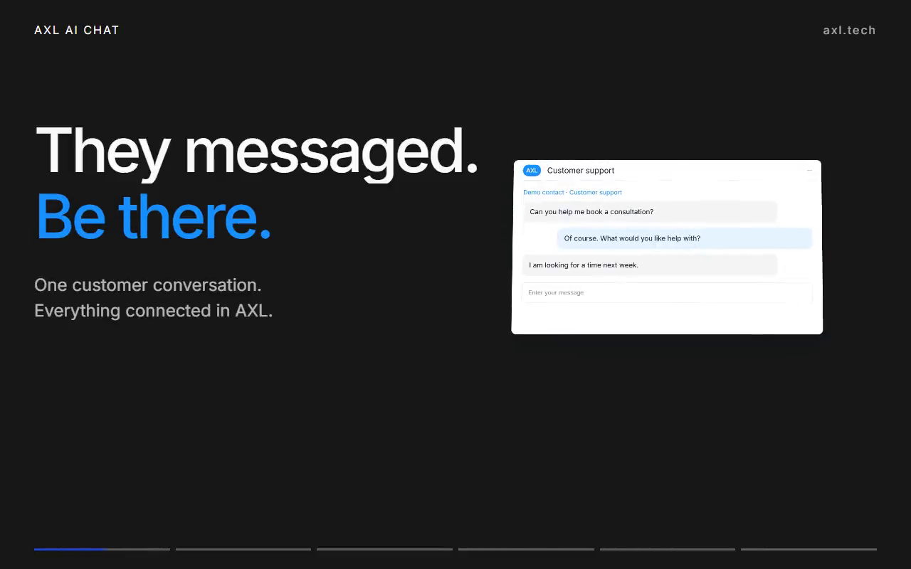 Instructions, connected channels and a conversation your team can continue.