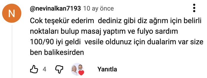 YouTube yorumu
