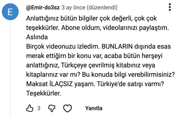 YouTube yorumu