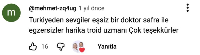 YouTube yorumu