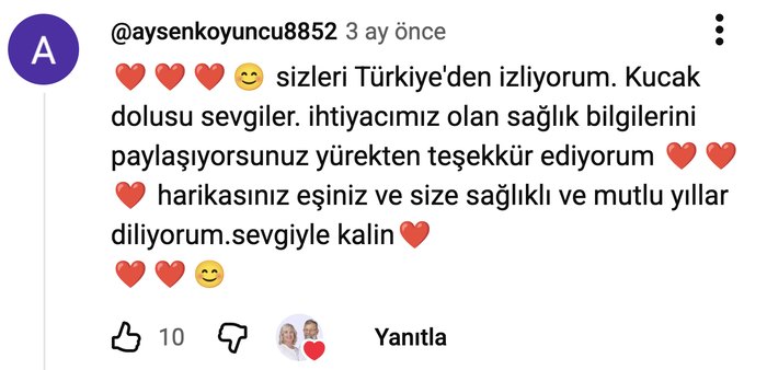 YouTube yorumu