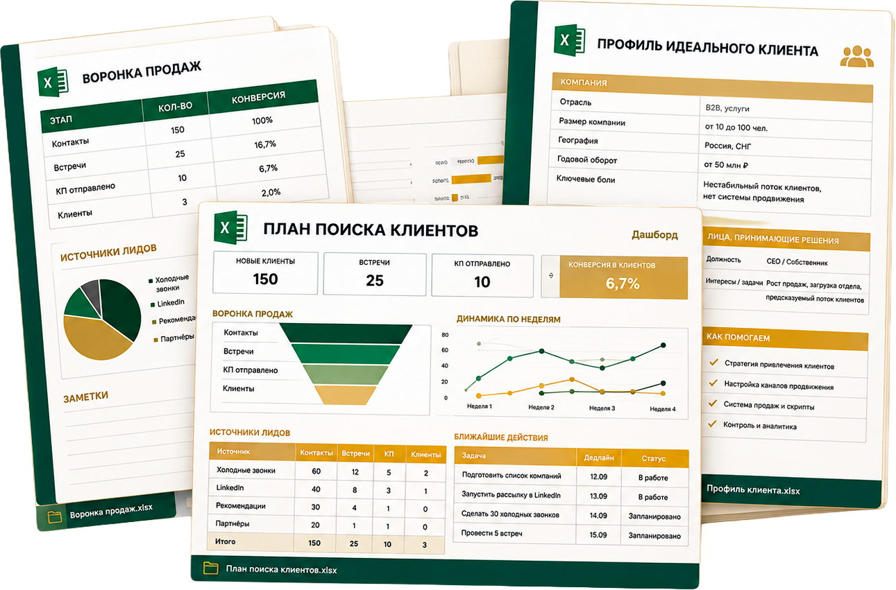 Рабочие таблицы и инструменты интенсива