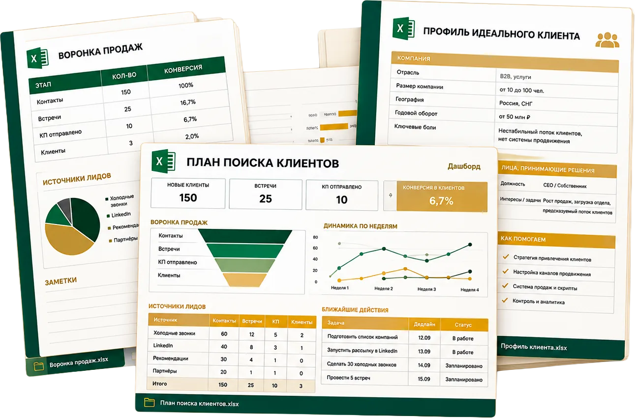 Рабочие таблицы и инструменты интенсива